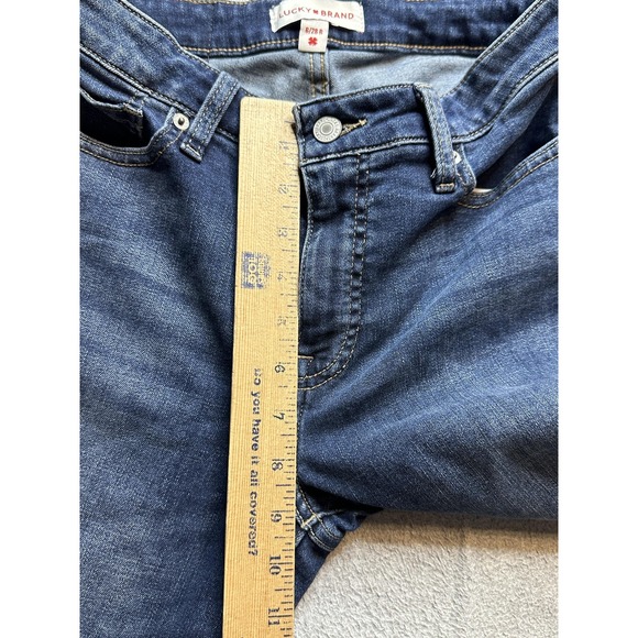 Lucky Brand Hayden Skinny Jeans Womens 6 Medium Wash Denim Stretch Mid Rise - Picture 6 of 16